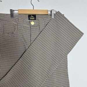 Leon Bridges x Wrangler Rope Riser Plaid Pants Retro Throwback Mens Size 32 x 32